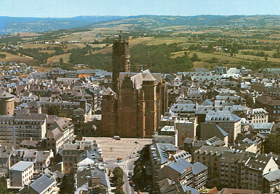 Karte RODEZ Die Kathedrale aus rosa Sandstein gebaut ab 1277