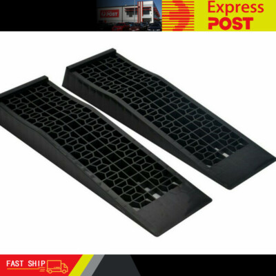 1 Paar Plastik Auffahrrampen Extra Flache Kunstoff Rampe Plastic ramp 3 Tonnen