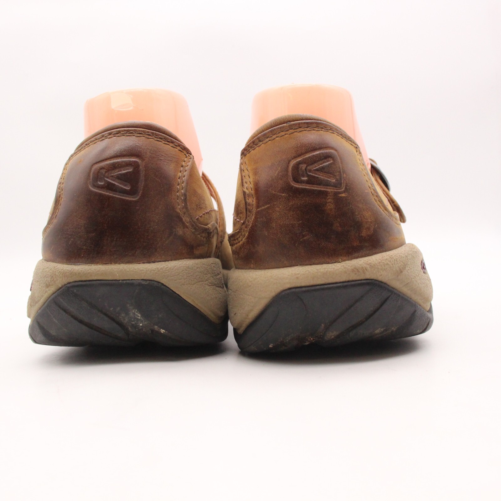 Zoccoli Keen Toyah Mary Jane scarpe slip on donna taglia 8 fibbia pelle marrone