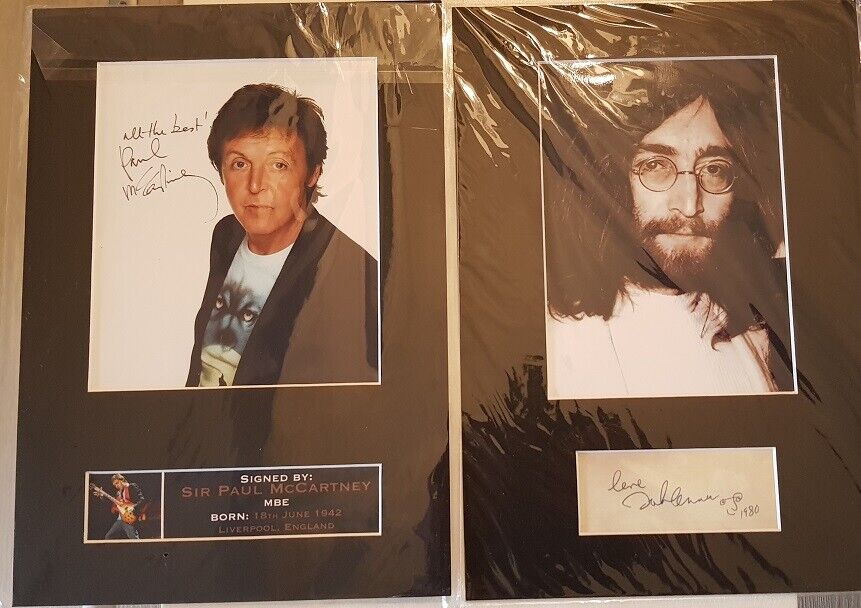 Beatles Photos Authentique De Paul Mccartney Et John Lennon Goedkoop gemaakt in Japan