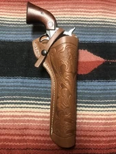 FIT Ruger Blackhawk 44/45Cal 7.5 Barrel Western Leather Field Holster Floral USA