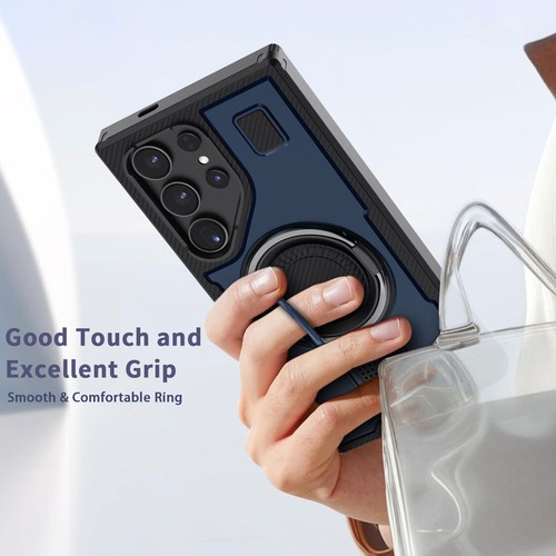 For Samsung Galaxy S24 Ultra Shockproof Double-Ring Kickstand Phone Case Cover - Picture 12 of 30