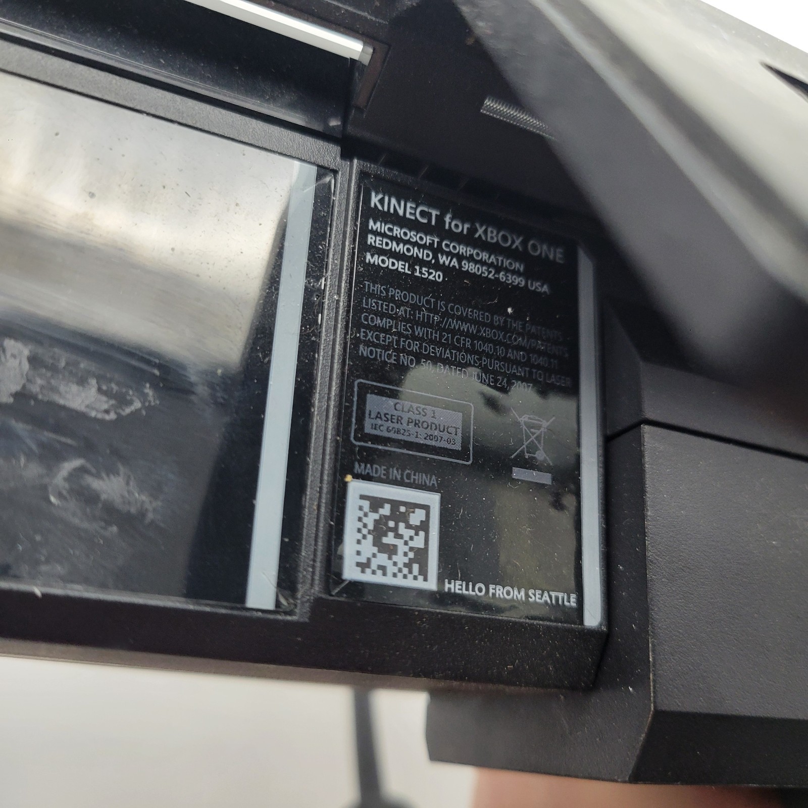 Microsoft Xbox One Kinect Camera  Motion Sensor OEM Black  Model 1520