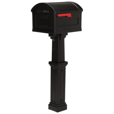 Grand Haven Plastic, Mailbox and Post Kit, Black Extra Large