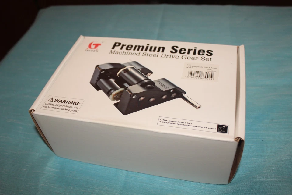 Torro/Taigen 1:16 - 7:1 Getriebe aus CNC gefrästem Stahl 55mm Achsen neu in OVP - Bild 2 von 3