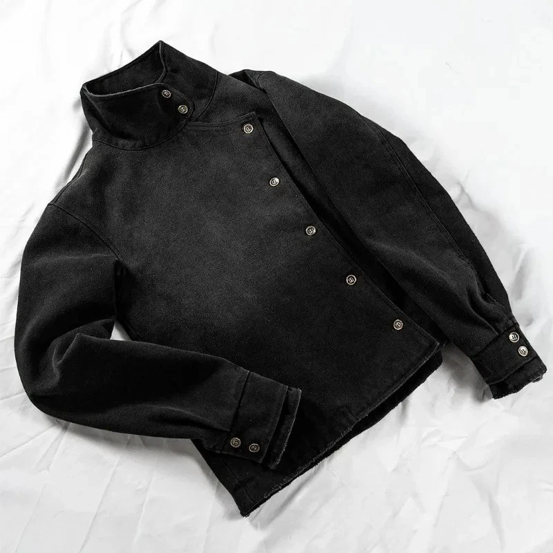 Y2K Vintage Wash Gothic Fencing Jacket Unisex Harajuku Streetwear image 6
