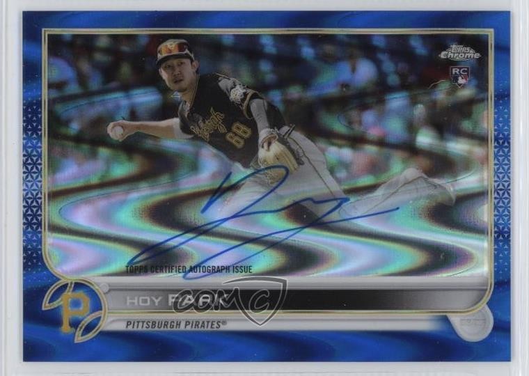 2022 Topps Chrome Rookie Blue RayWave Refractor 87/150 Hoy Park #RA-HPA Auto s1i