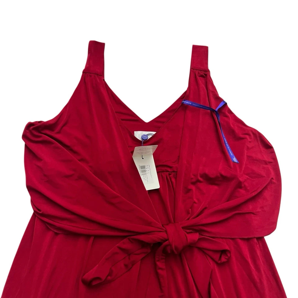 Nuevo vestido de enfermería envolvente de jersey Seraphine Luxe para mujer talla 14 rojo Malia Foto 4 de 4