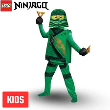 Lloyd LEGO Ninjago Kids Green Ninja Costume – Dress Up & Cosplay Christmas Gift