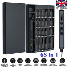 68 In 1 Mini Electric Screwdriver Rechargeable Precision Screwdriver Tool Kit UK