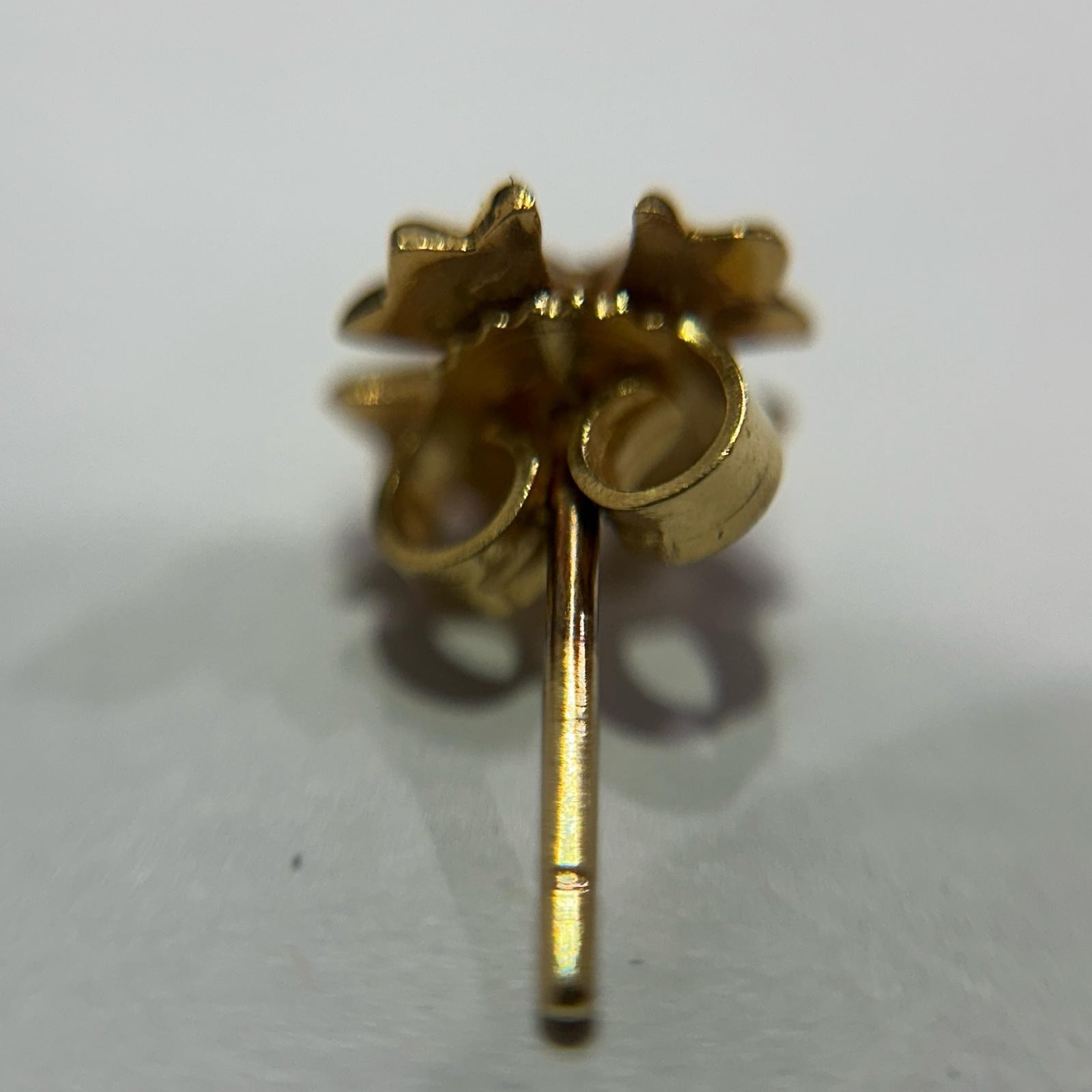 CHROME HEARTS 22K No2 CH PLS 1DIA CH Plus stud earrings with one diamond gol... thumbnail 4