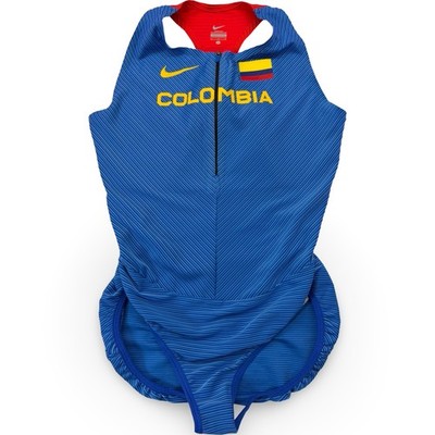 Nike Elite Colombia Triathlon Speed Suit Womens Large Team Issued 2020 Olympics