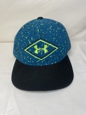 Under Armour Youth Truckers Baseball Hat Cap Adjustable Paint Splats Teal
