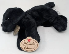 Russ Black Lab Dog Yomiko Classics Labrador Puppy 9" Plush Realistic Vintage NEW