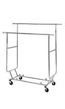 SSWBasics Clothing Rack - 2-Rail Folding