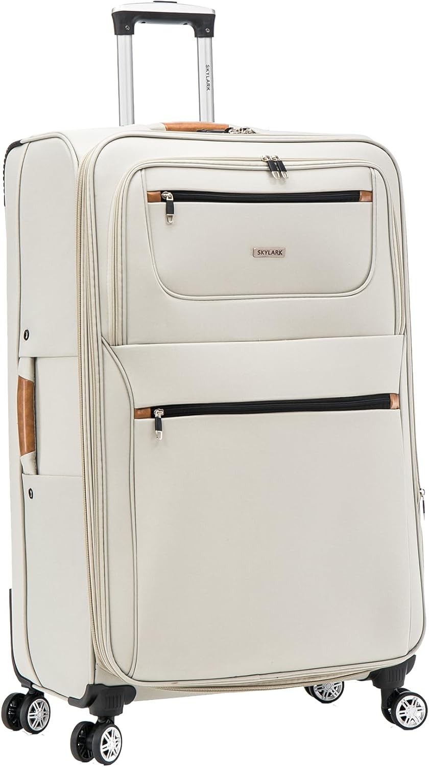 Maleta de 4 ruedas grande XL cabina mediana expandible ligera suave bolsa pequeña