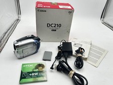 Canon DC210 Mini DVD Digital Camcorder w/ Accessories Box Tested 2