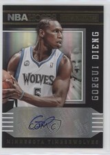 2014-15 NBA Hoops Hot Signatures Gorgui Dieng #20 Auto 0s3
