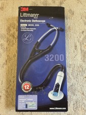 3M Littmann 3200 Electronic Stethoscope, On-Board Recording, Bluetooth