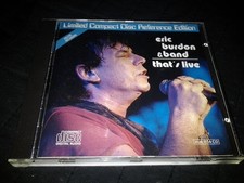 ERIC BURDON & BAND - That's Live CD