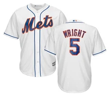 Majestic David Wright #5 New York Mets Big & Tall Mens Cool Base Jersey - White