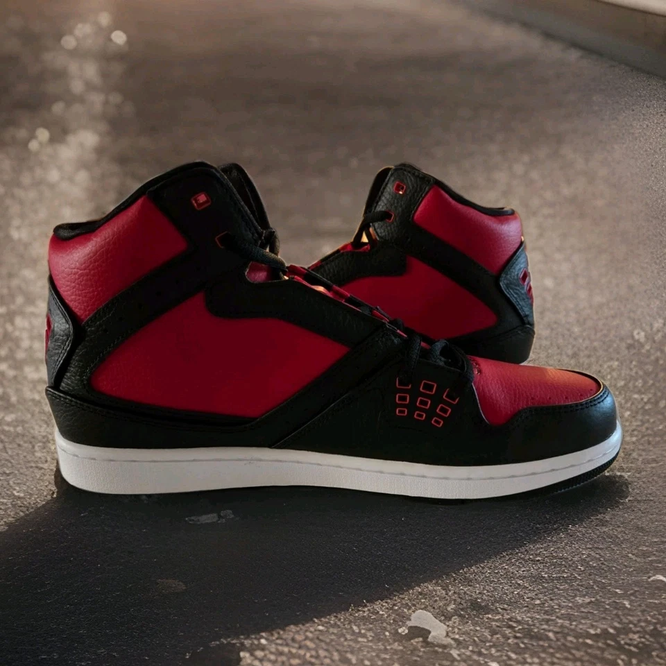 Zapatilla deportiva Jordan 1 Flight Mid para hombre - negra/roja Foto 3 de 4