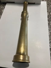 VINTAGE   2- PIECE BRASS FIRE NOZZLE  12" X 2"