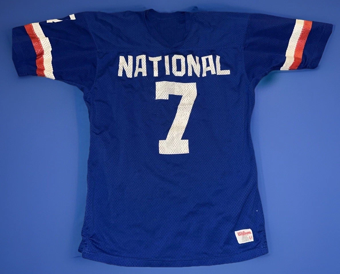 Vintage Wilson Brand #7 1970's-80's National NFL Football Jersey