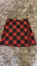 Red Check Skirt