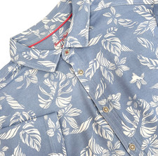 TOMMY BAHAMA Island Zone Mens XL Tropical Print Short-Sleeve Supima Cotton Shirt