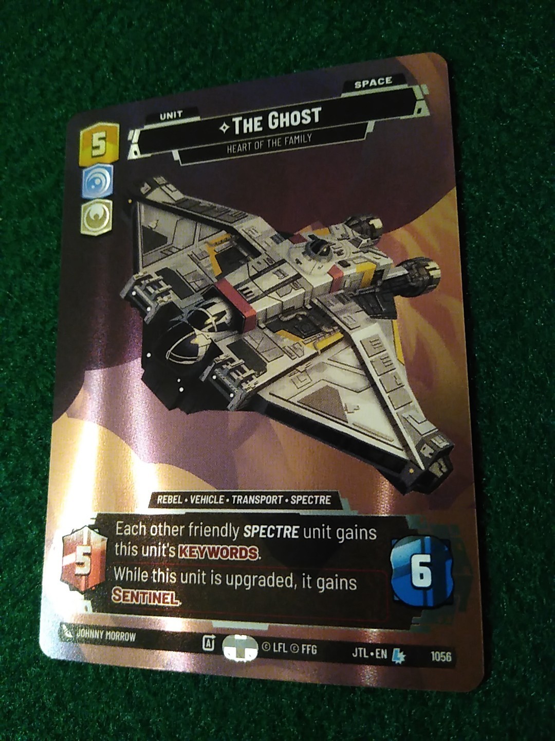 STAR WARS UNLIMITED JUMP TO LIGHTSPEED PRESTIGE FOIL LEGENDARY #1056 THE GHOST