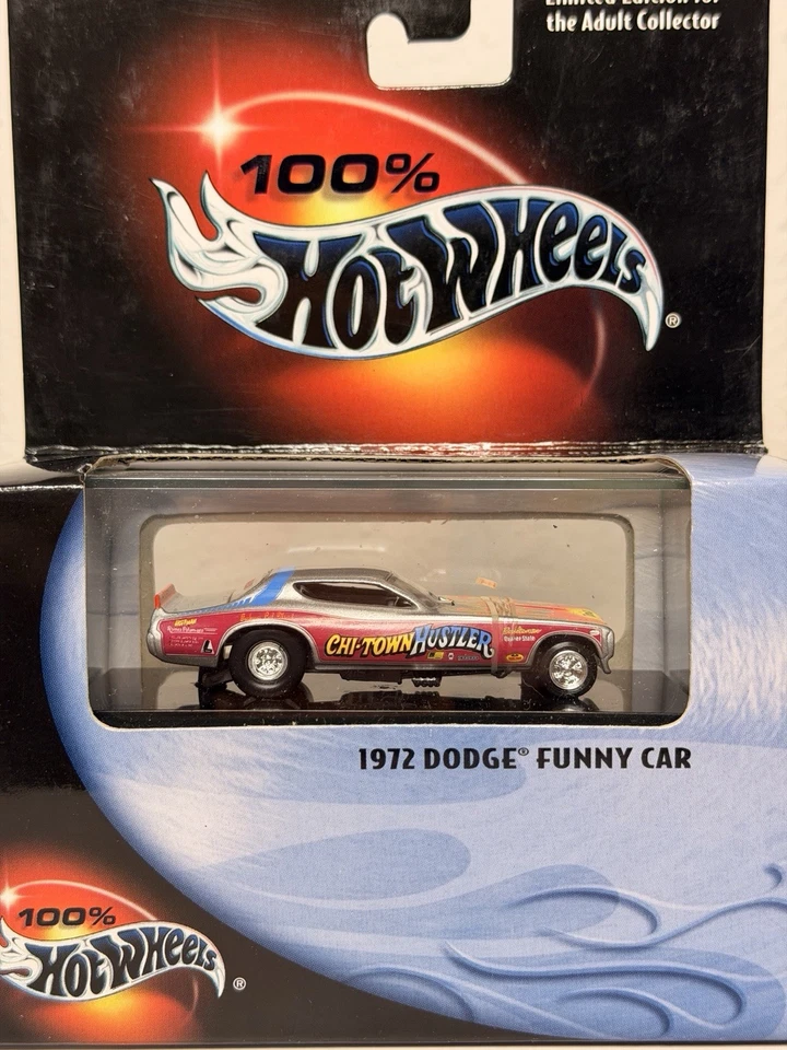Dodge Funny Car Chi Town Hustler Metal Collection Hot Wheels 100 % 1972 escala 1:64 Foto 2 de 4