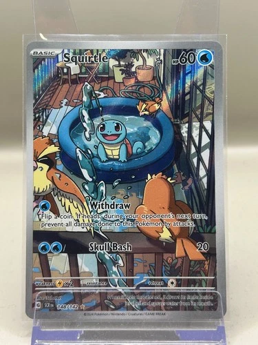 SQUIRTLE 148/142 STELLAR CROWN POKEMON NEAR MINT