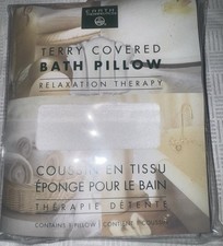 Earth Therapeutics Terry Covered Bath Pillow