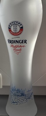 ERDINGER WEISSBRÄU BAYERN Original Rarität Floßfahrt-Gaudi Bier Weizenglas 