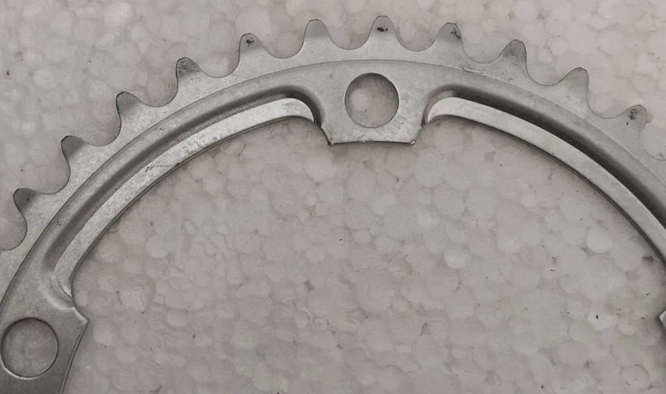 Corona Corsa ACCIAIO Vintage SHIMANO 39T BCD130 Road Racing Bike STEEL Chainring - Immagine 4 di 4