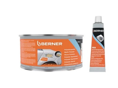 Berner Polyesterspachtel Glas grün, 1.8 kg Glasfaserverstärkt