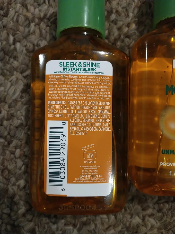 Fructis Sleek & Shine Moroccan Sleek Oil Treatment, Frizzy, Dry Hair, 3.75 Fl Oz - Image 3 of 3