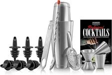 NutriChef 15 Piece Mixology Bartender Cocktail Shaker Set Drink Shaker Australia
