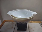 Pyrex Homestead Blue Swirl #443 + #444 Cinderella Mixing Bowls