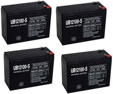 UPG 12V 10Ah Replaces Currie eZip 500, E-500, E500 Scooter Battery - 4 Pack