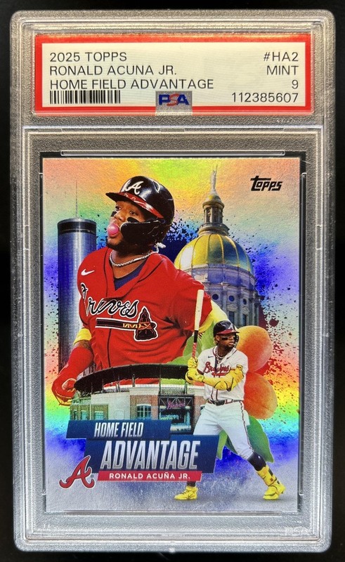 2025 Topps Ronald Acuna Jr. Homefield Advantage SP #HA-2 Braves PSA 9