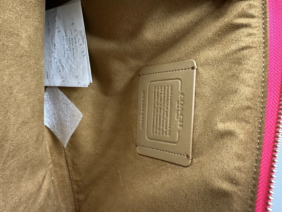 Coach ноутбук рукав цветной блок подпись холст C5979 - Изображение 3 из 4