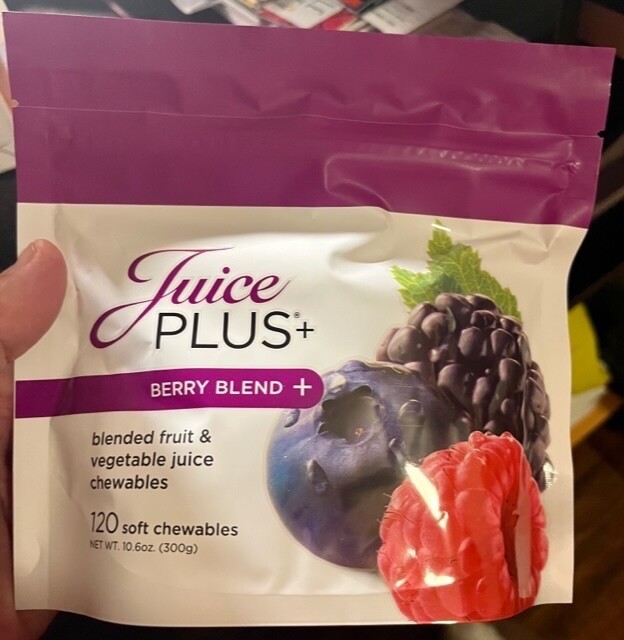 Juice Plus+ BERRY BLEND + - Blended Fruit & Veg Juice Chewables (120) - NIB!