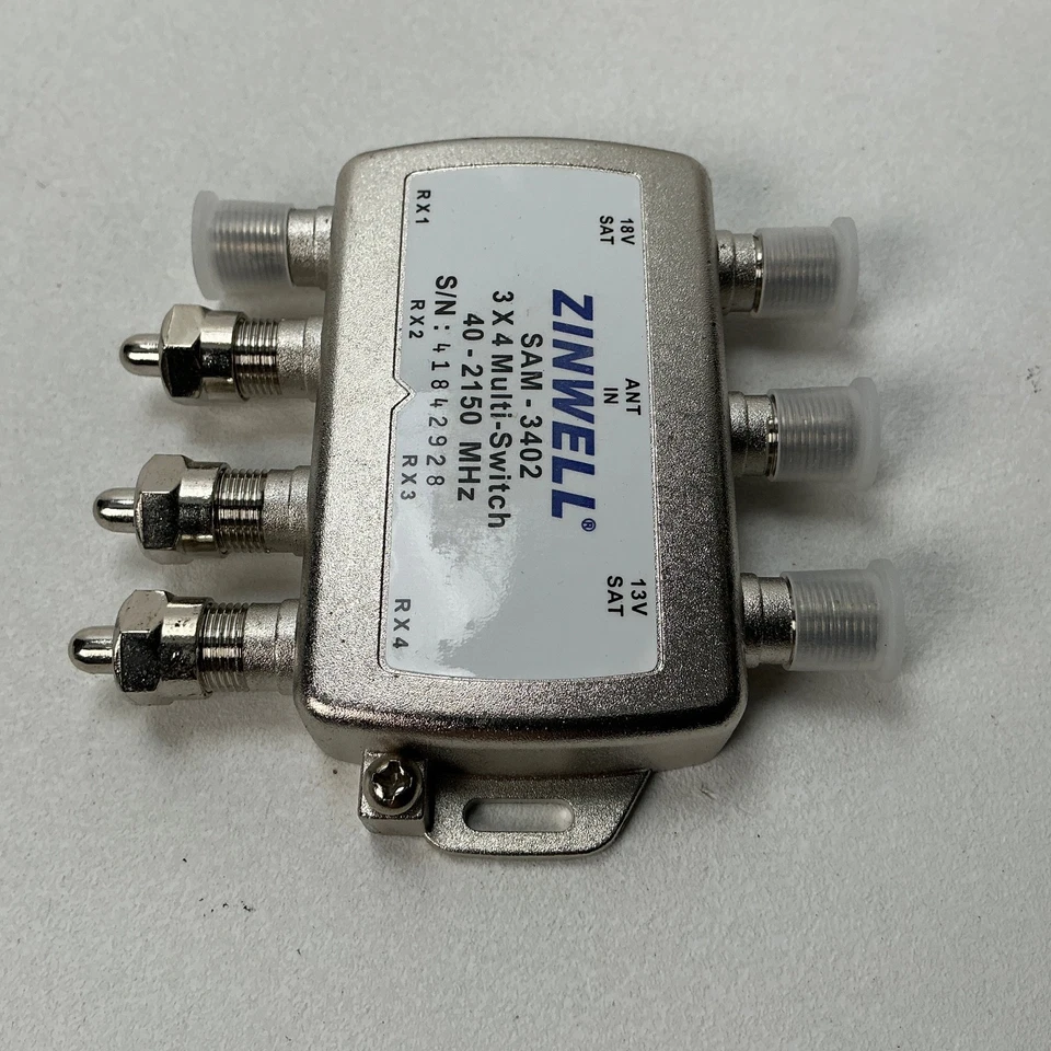 Zinwell SAM-3402 3x4 Multi-Switch Satellite Dish DIRECTV Approved 40-2150 MHz - Image 3 of 4