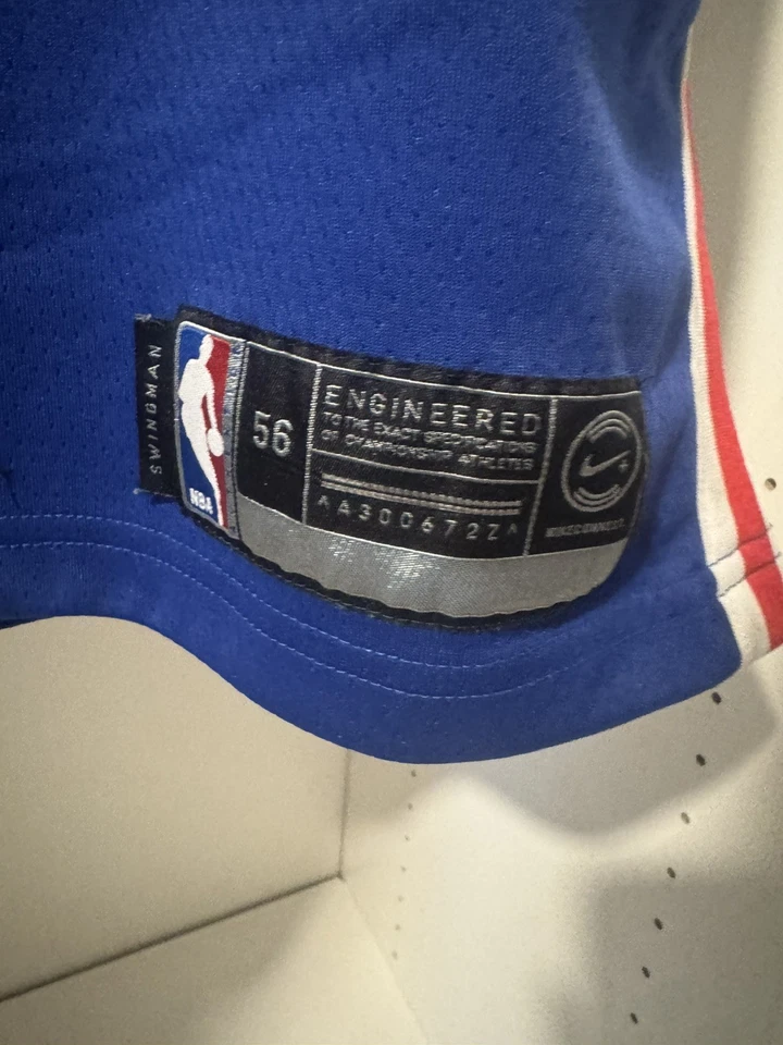 CAMISETA PHILADELPHIA 76ERS BEN SIMMONS AZUL “Brotherly Love” NBA Talla 56 (XXL) Foto 3 de 4