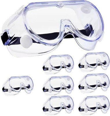 8 x Schutzbrille Schutzbrille Augenschutz Antibeschlag Labor Arbeit PSA Tragen