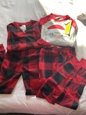 Children  s Place Size 7 X-Mas Pajamas. One Thermal. One Cotton. NWT.