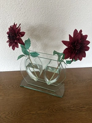 Formano Design Doppel-Glas-Vase 28 cm breit, 22 cm hoch - Bild 1 von 4