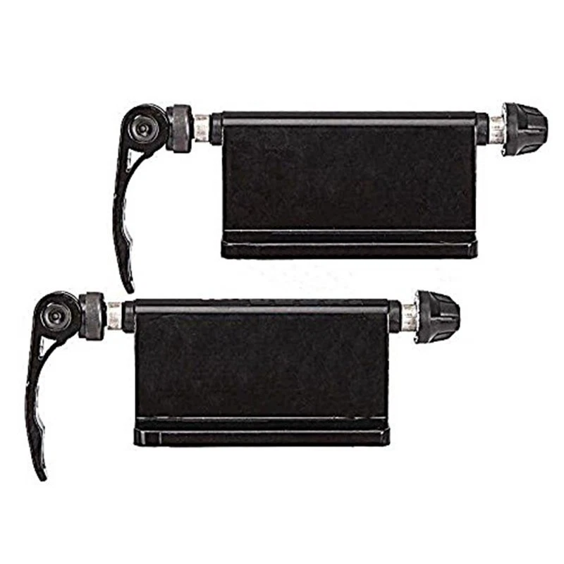 2 Pcs Alloy Car Pickup Bed Rack Bicycle Quick Release Fork Mount Carrier Holder - Image 2 of 4